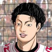 【男子バレー】リベロ山本智大 描いてみた。