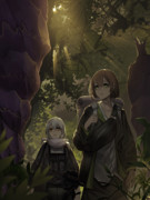 螺旋の種子の傍で