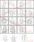 アズレン島風　LINEスタンプ　没案