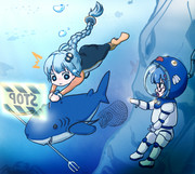 ダイビング（）あかり＆ウナ