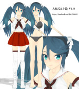 【モデル配布】五十鈴MMDモデル 大福式