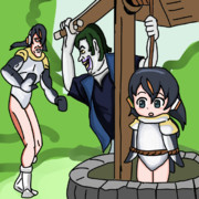 吊されたかばんちゃんを助けるキュルル