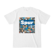 シンプルデザインTシャツ Spur_BOX104(BLUE)