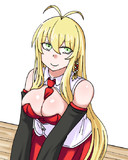 座ってるマキさん
