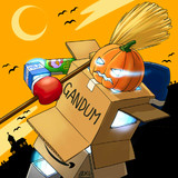 さまよう段ボール（ハロウィン仕様）