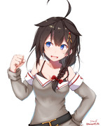オフショルダー ニコニコ静画 イラスト