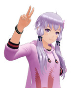 公開記念でピース