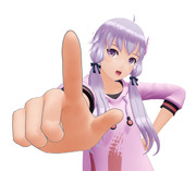 右手の人差し指で押すモノを歌いながら押すところ