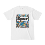 シンプルデザインTシャツ Spur_BOX104(WHITE)