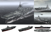 MMD用モブ航空母艦1943(ﾓﾌﾞｽﾄﾘｱｽ)セット