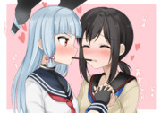 むら×ふぶでポッキーゲーム