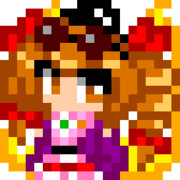 【アイロンビーズ用】女苑をドットいた