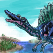 スピノサウルス型ゾイド野生体想像図