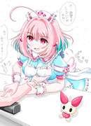 献血ルームでバイトをする夢見りあむ