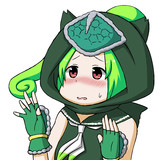 恥ずかしがるパンサーカメレオンちゃん