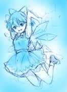 【ラフ】☆東方「チルノ」