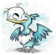 深海浮き輪を咥えるウッウ