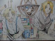 色鉛筆で描いてみた（ハガレン）