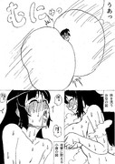 温泉で挟み撃ちを食らう小夜と特に関わりのない２コマ