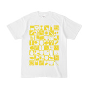 シンプルデザインTシャツ 四八シュプール(YELLOW)