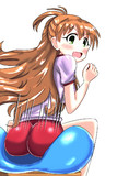 風船を割ろうとする槙原志保