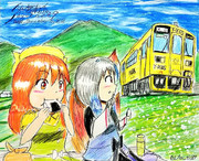 お昼の由布岳を背に見据え