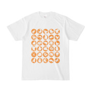 シンプルデザインTシャツ C.MONSTER(ORANGE)