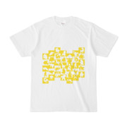 シンプルデザインTシャツ WAVE・MONSTER(YELLOW)