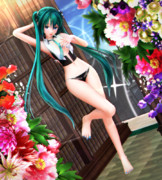 【今日のミクお姉さん】ふとももステキな ミクお姉さん…♡