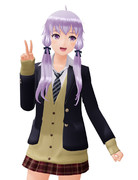 制服のゆかりちゃん