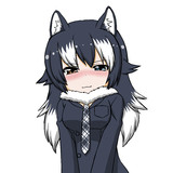 恥ずかしがるタイリクオオカミちゃん