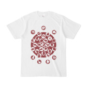 シンプルデザインTシャツ M_Ladybird(MAROON)