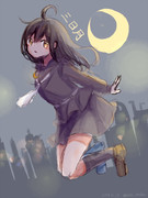 ワンドロ　三日月