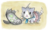 ガラルマッギョと酒匂猫