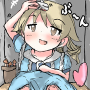 誰も居ない事務所でふと童心に帰る森久保乃々