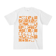 シンプルデザインTシャツ 四八シュプール(ORANGE)