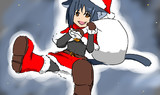 サンタのこも「メリークリスマスにゃ！」