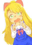 ちっとも可愛いと言ってもらえなくて泣きそうになってる乃愛ちゃん