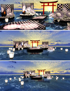 雪輪鳥居ステージ令和ver 　ステージ配布