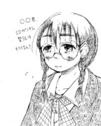 昔ながらの眼鏡っ子。