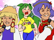 守矢神社チャリティマラソンで100キロ走る早苗さん