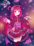 夜桜の姫。
