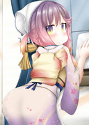 掃除する対馬ちゃん