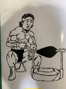 長州力ステッカー