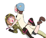 のしかかる隊長