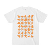 シンプルデザインTシャツ NET35☆MONSTER(ORANGE)