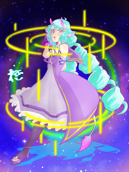 コンパスの描き初めはデルミンでした 今年もよろしくお願いします やまわさ さんのイラスト ニコニコ静画 イラスト