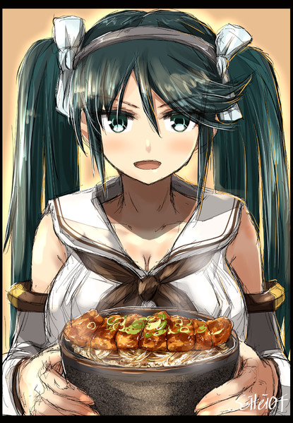 伊勢カツ丼で受験生を応援する五十鈴ちゃん Seitei さんのイラスト ニコニコ静画 イラスト
