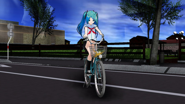 自転車にパンツレンダー Siva さんのイラスト ニコニコ静画 イラスト