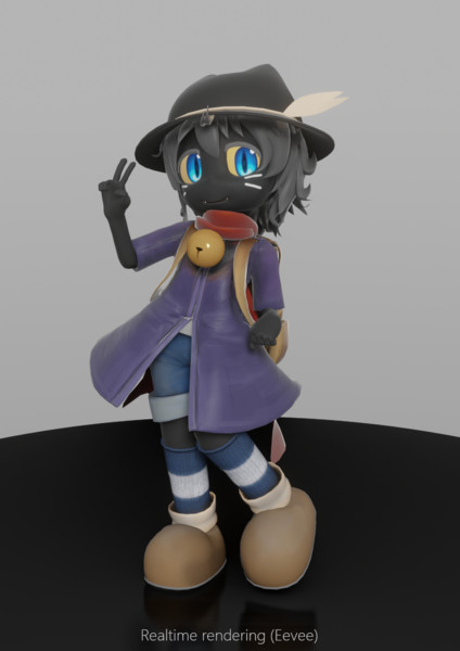 モデル配布 Io Chan 3dモデル 井上くと さんのイラスト ニコニコ静画 イラスト